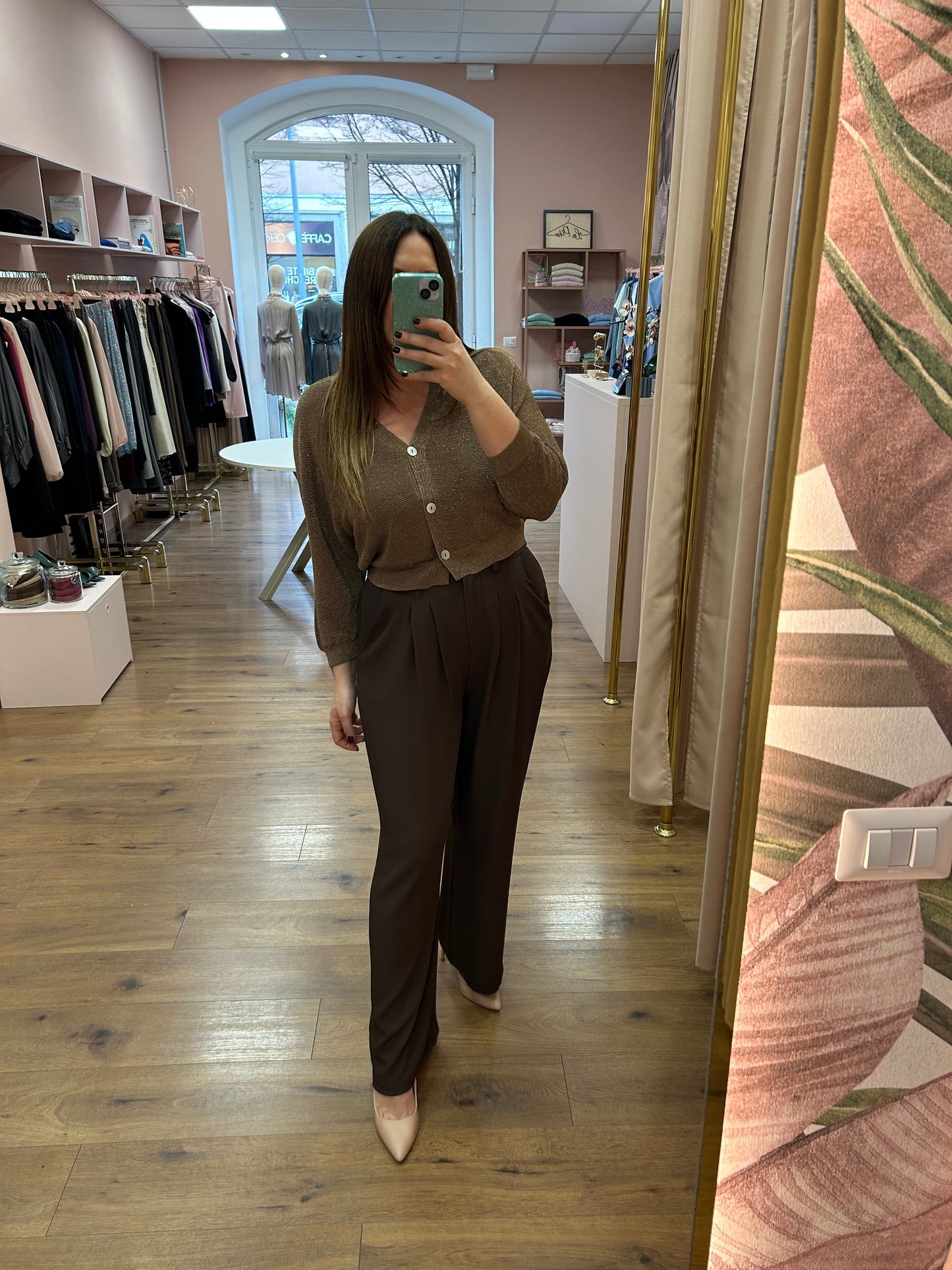 Pantalone Fluido Moka