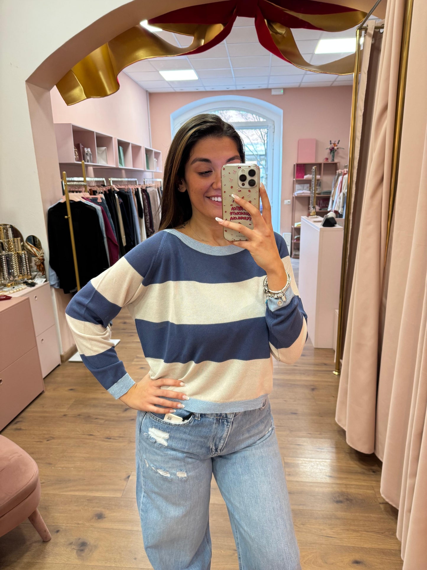 Maglia Scatoletta a righe