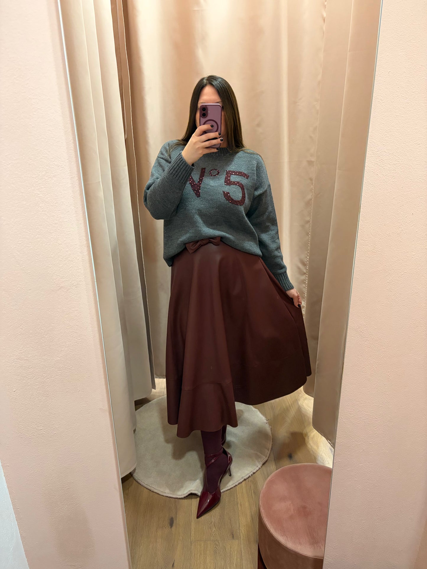 Gonna Lili in ecopelle