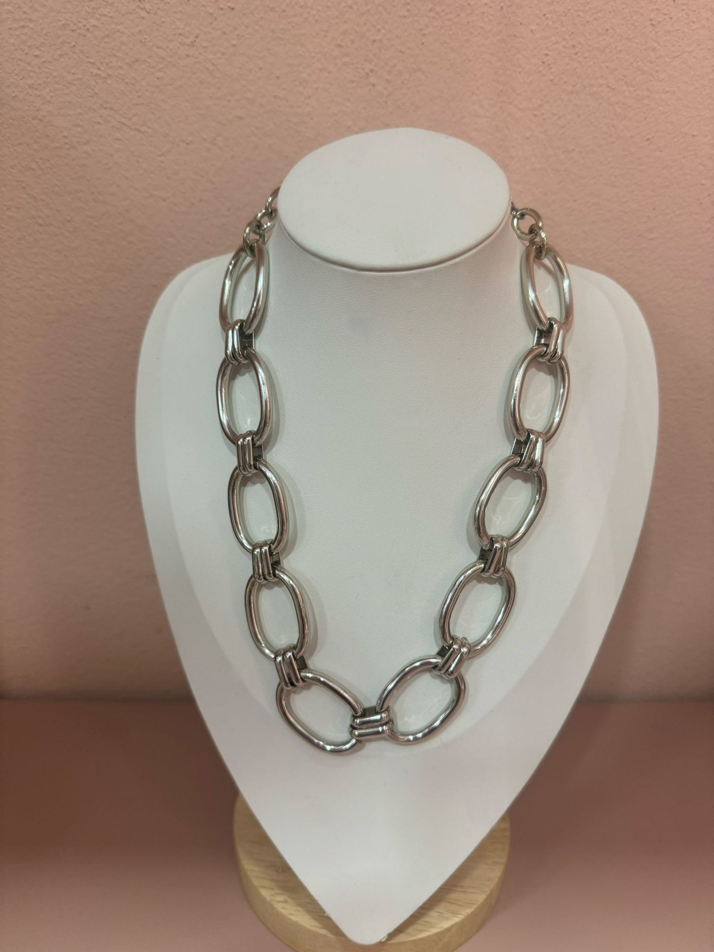 Collana catena con maglia Argento