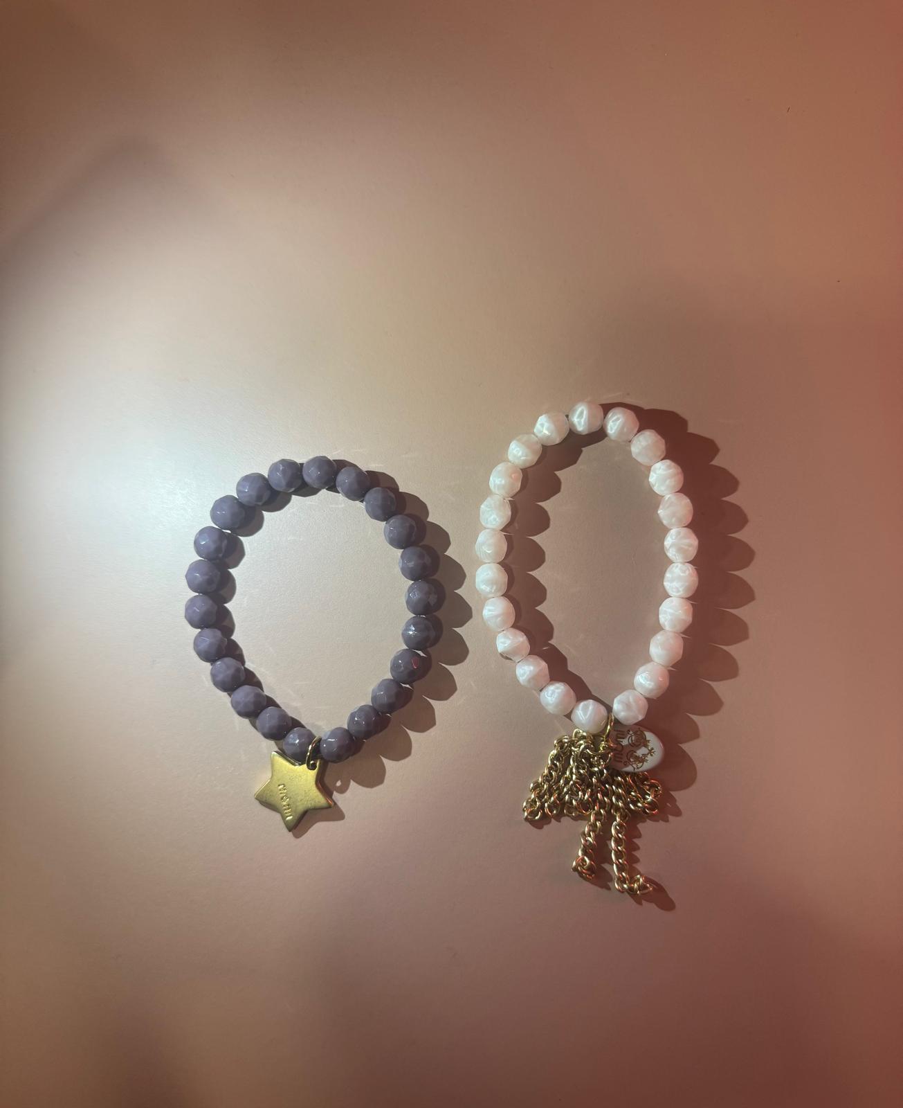 Bracciali Viola e Rosa Momi