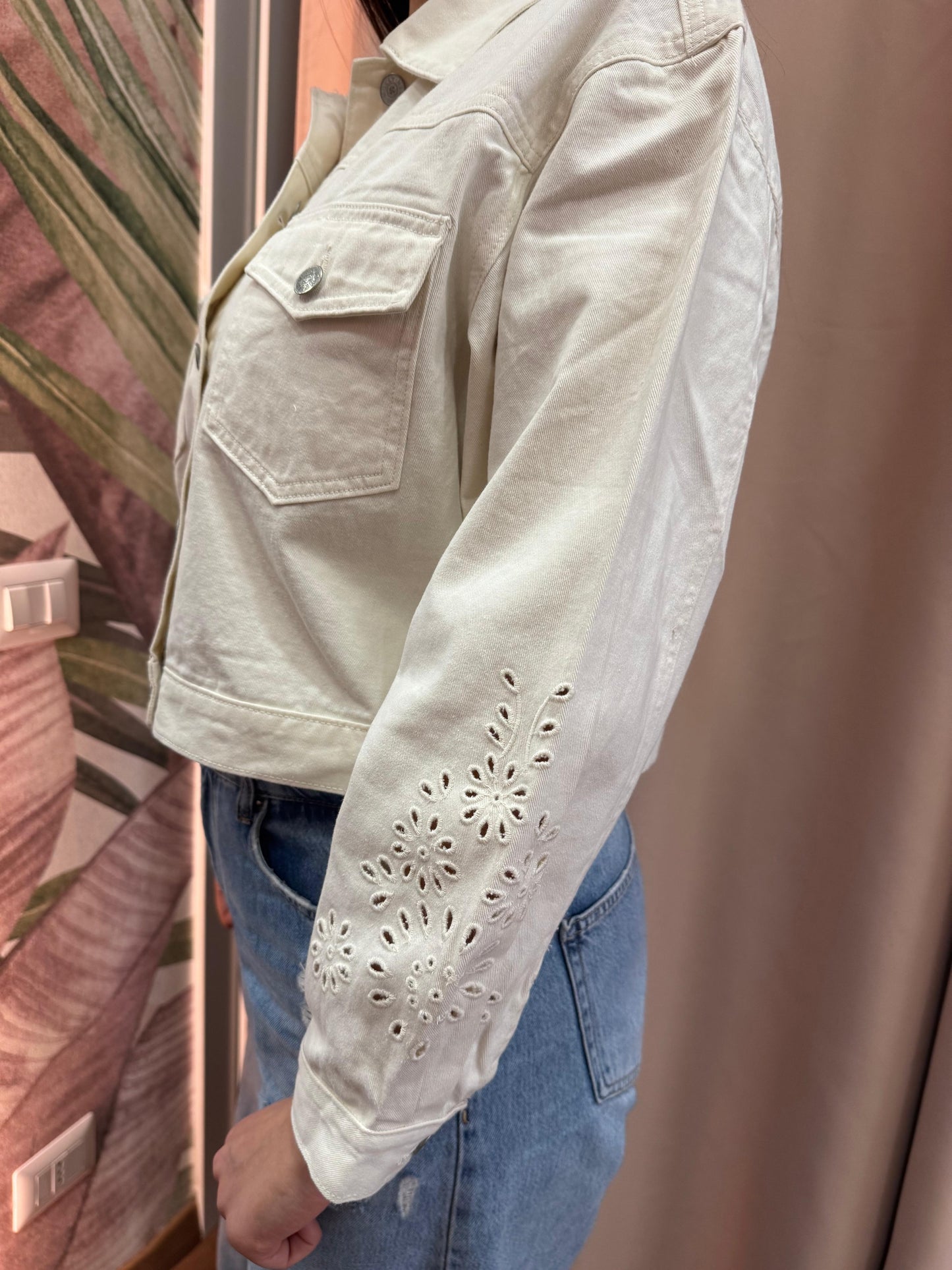 Giacca Jeans White