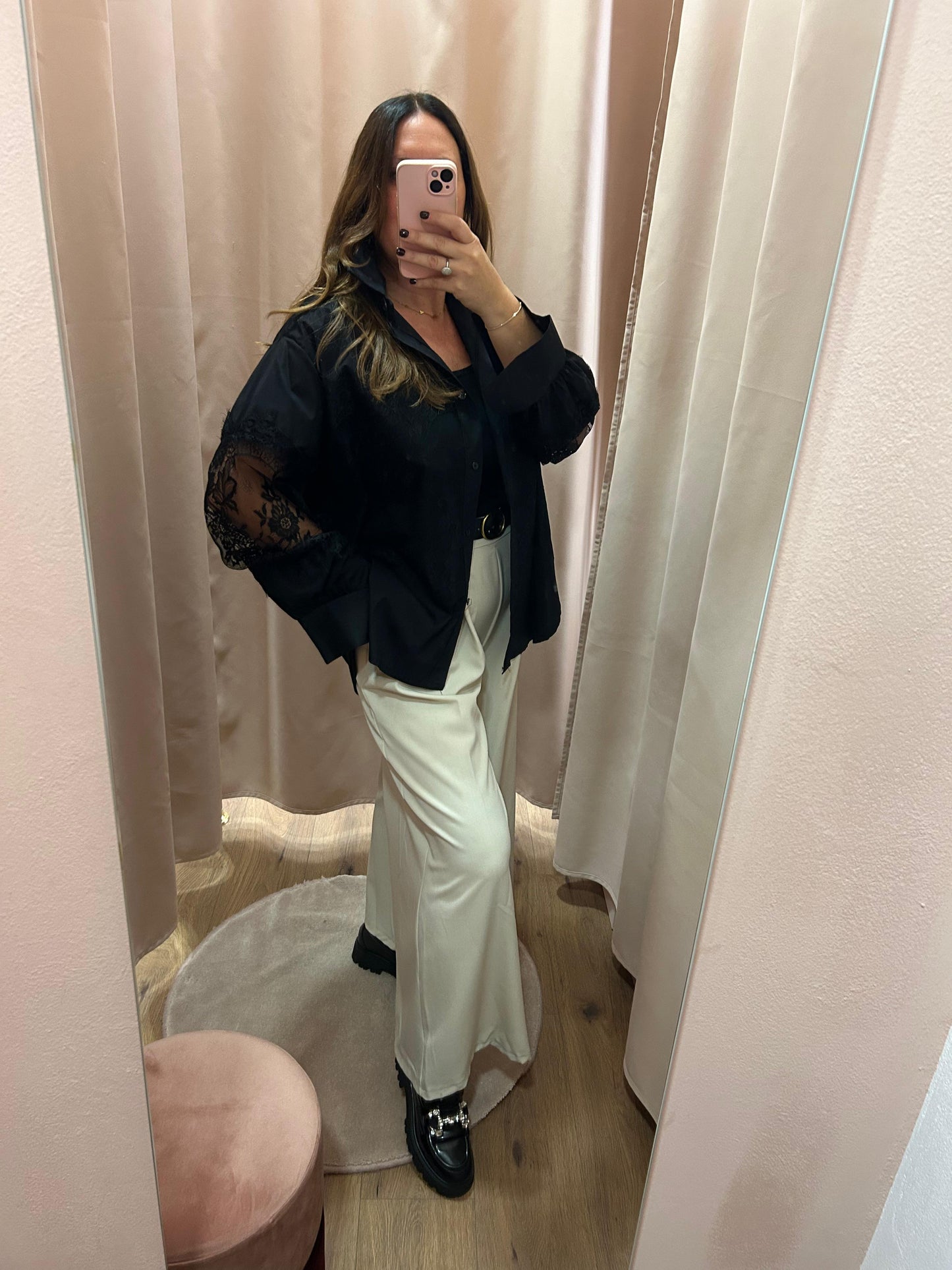 Camicione Popeline&Pizzo