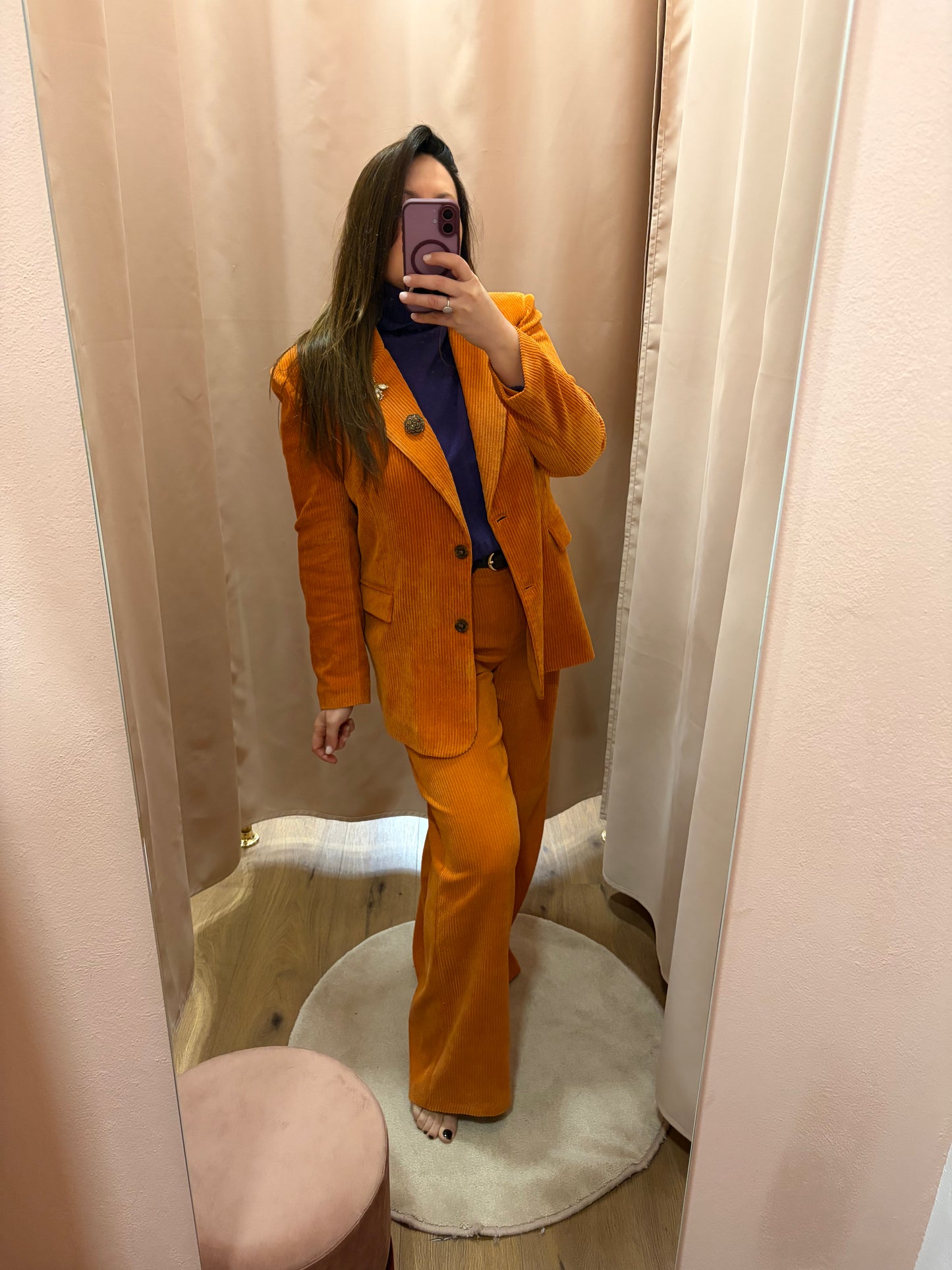 Giacca in velluto Orange