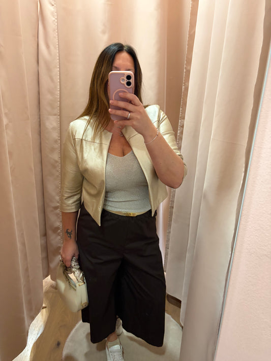 Giacchino in ecopelle cangiante