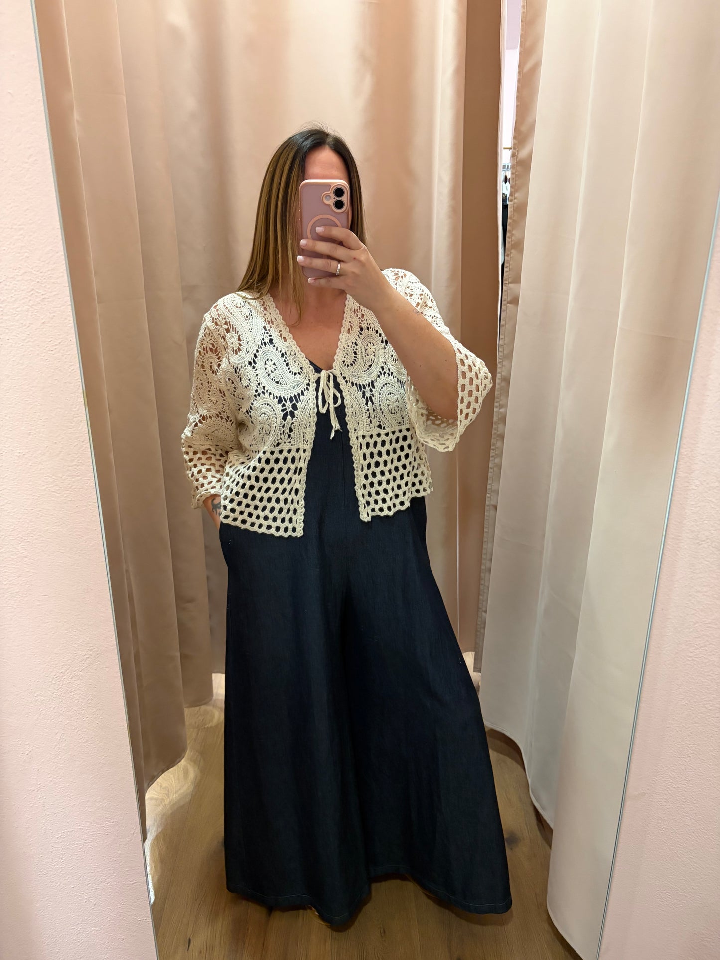 Cardigan Macramè