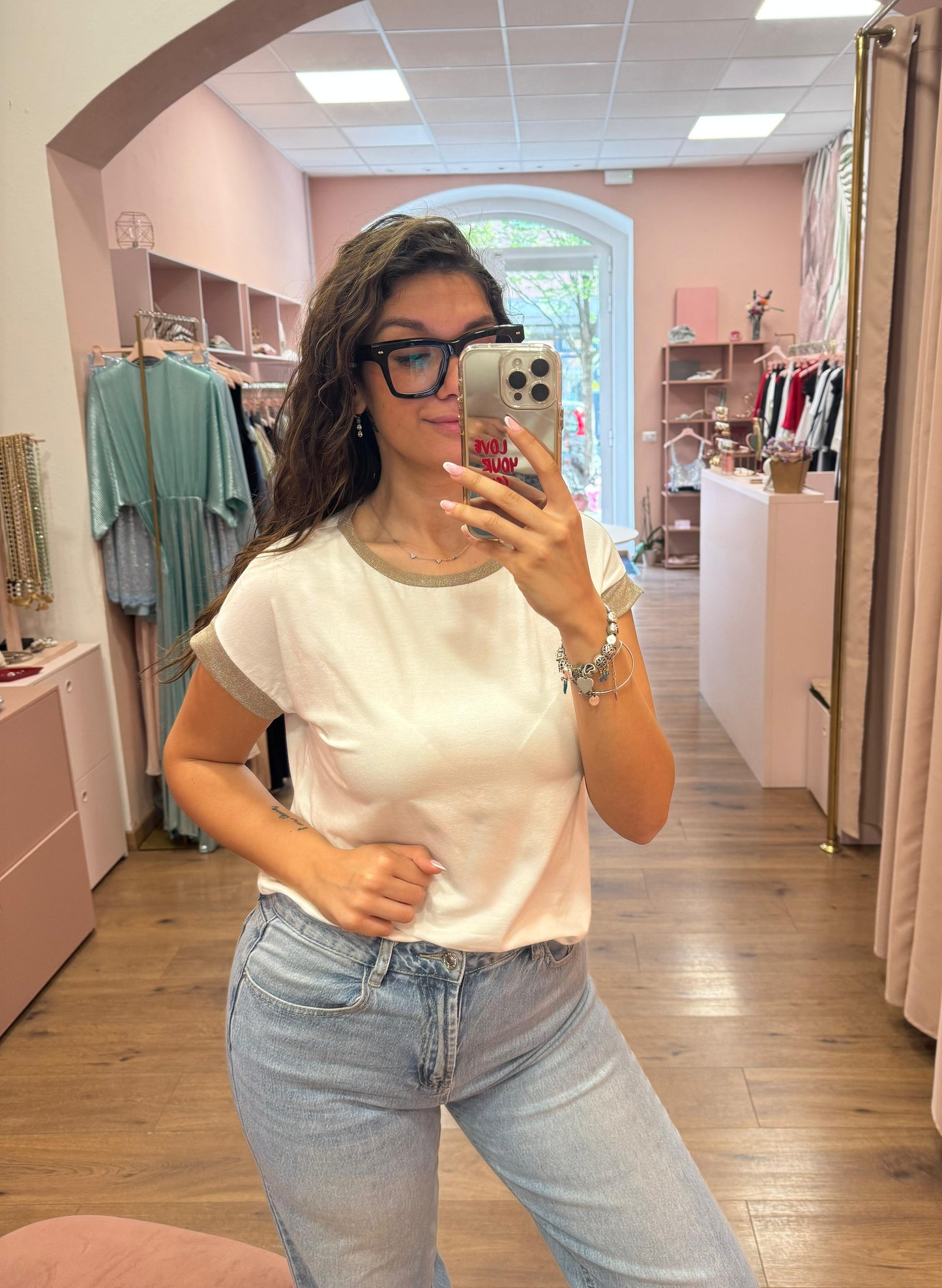 Tshirt Viscosa con microlurex