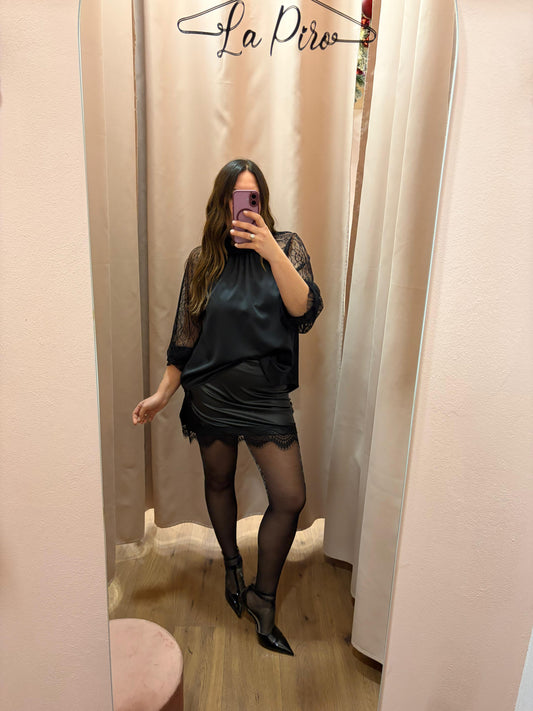 Minigonna in ecopelle