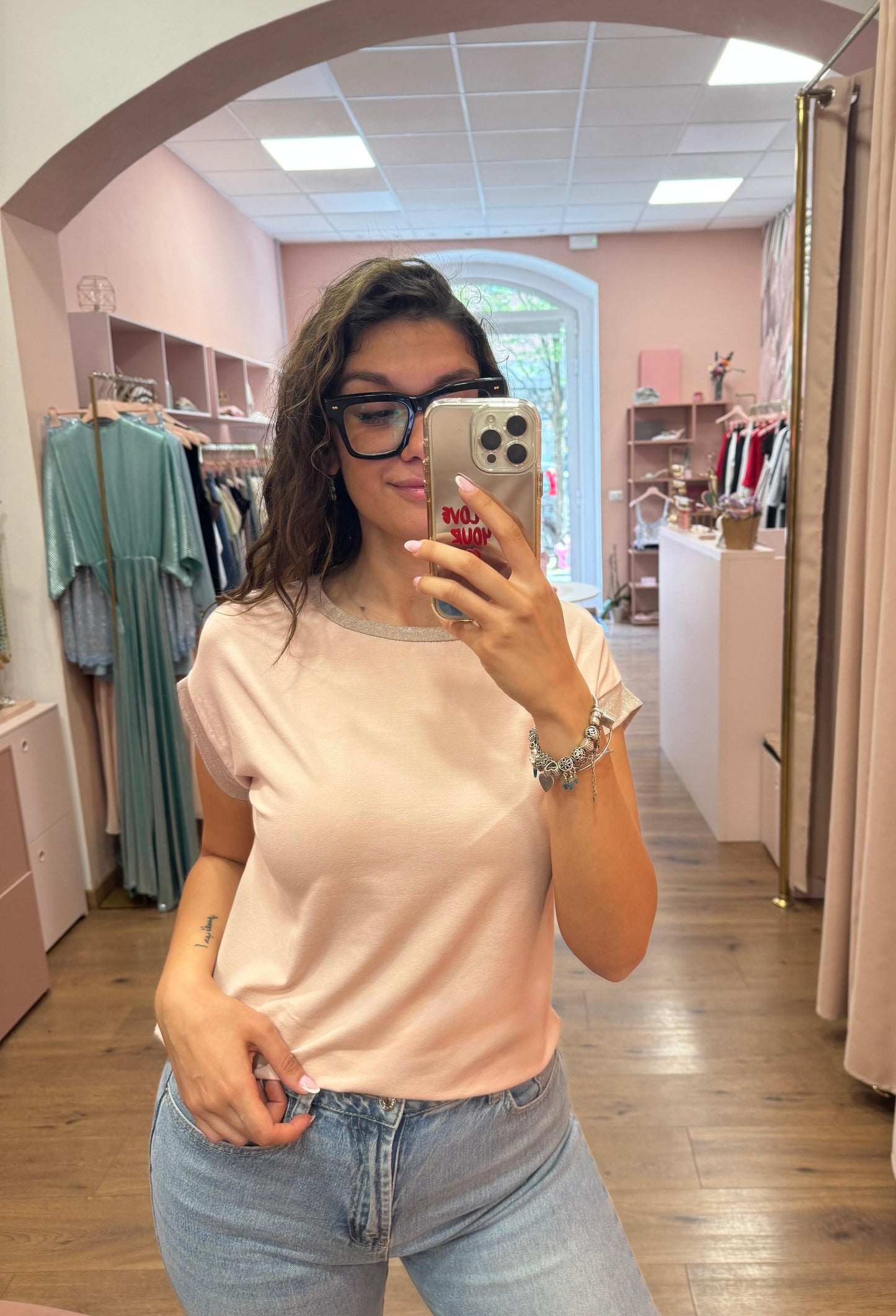 Tshirt Viscosa con microlurex