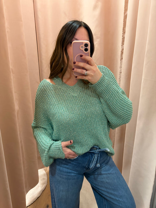 Maglia Lurex Cut Out