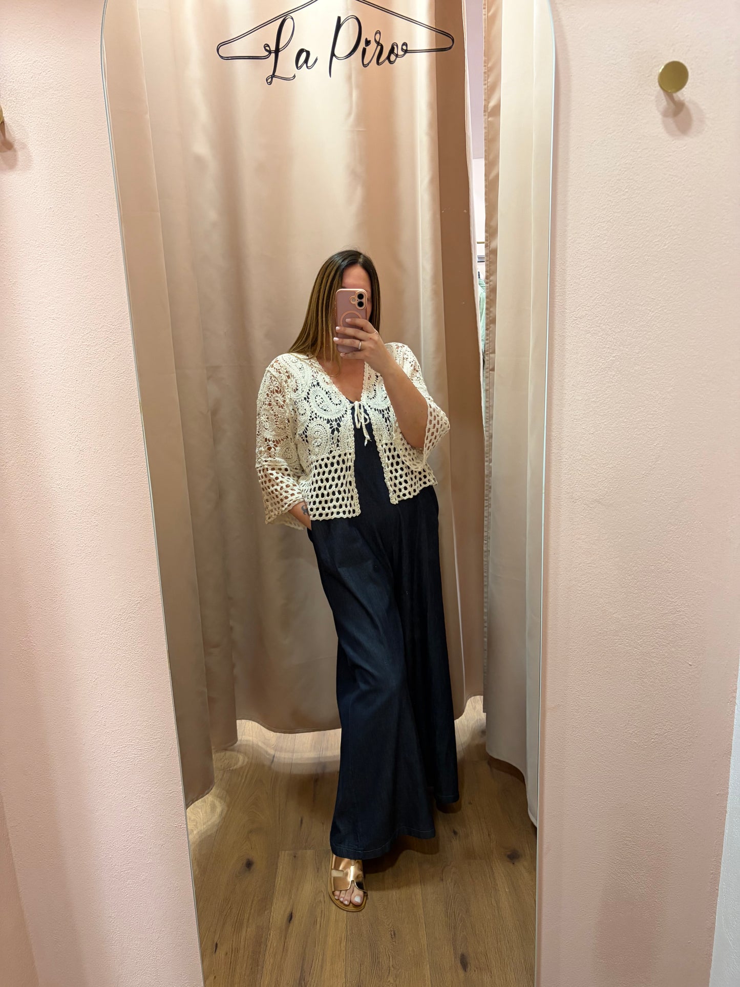 Cardigan Macramè