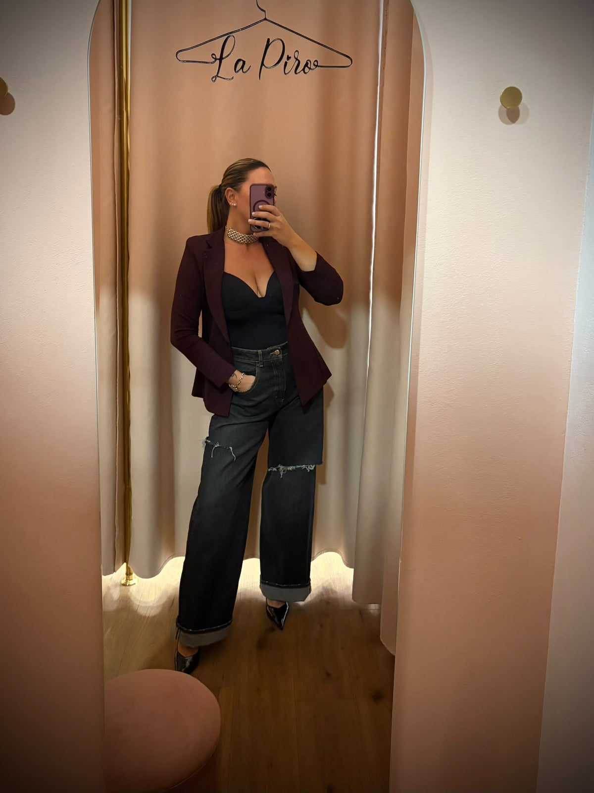 Giacca Burgundy in Punto Milano