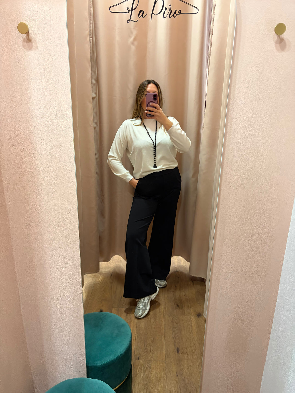 Pantalone a palazzo in punto milano
