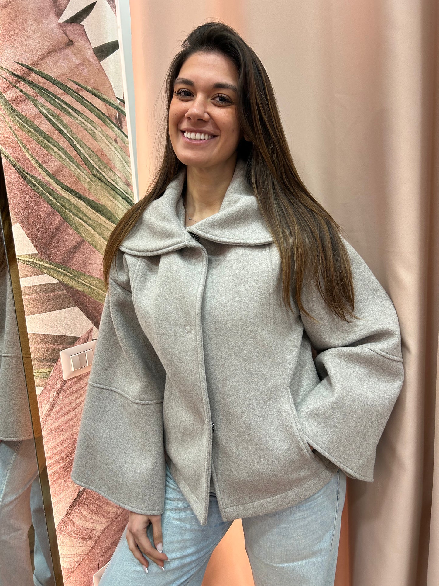 Cappottino in Neoprene Mandorla