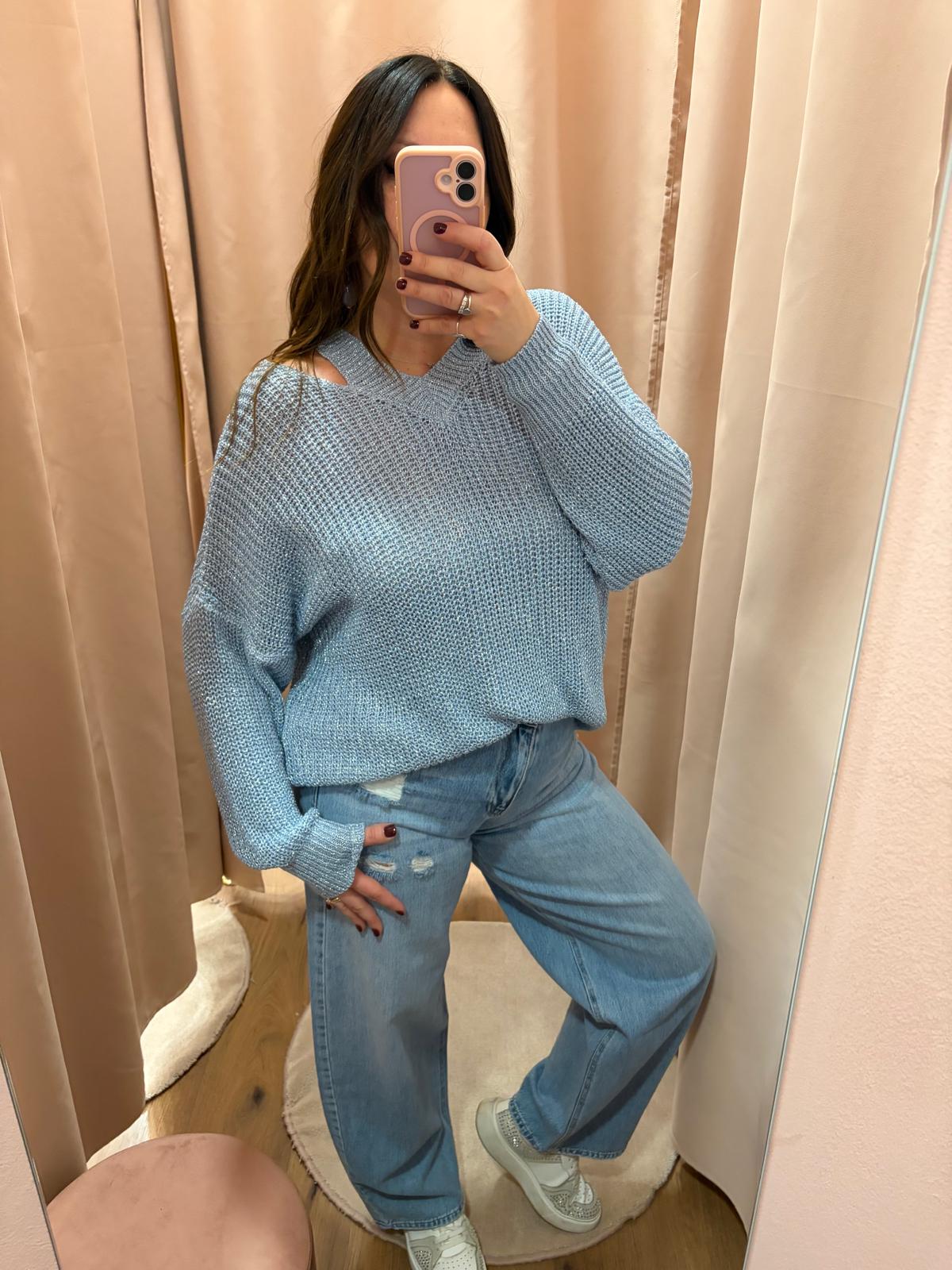 Maglia Lurex Cut Out