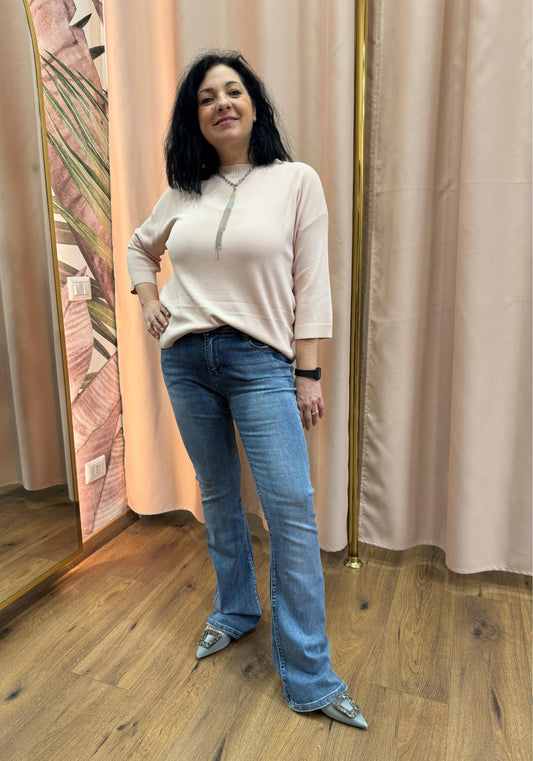 Jeans Elasticizzato a zampetta
