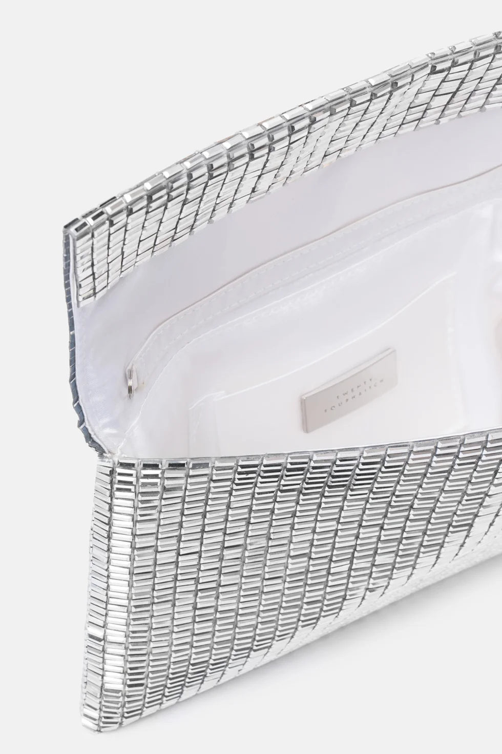 Pochette Vega Pixel Argento
