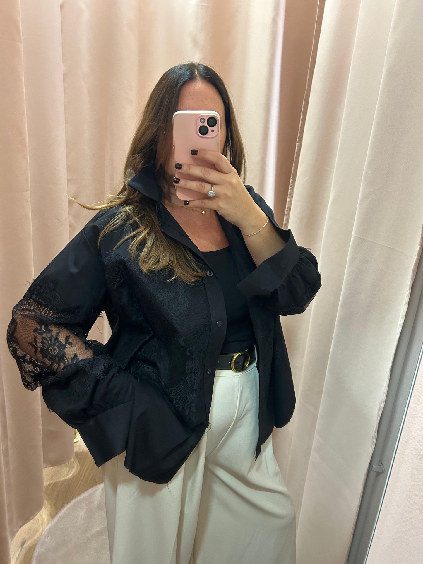 Camicione Popeline&Pizzo