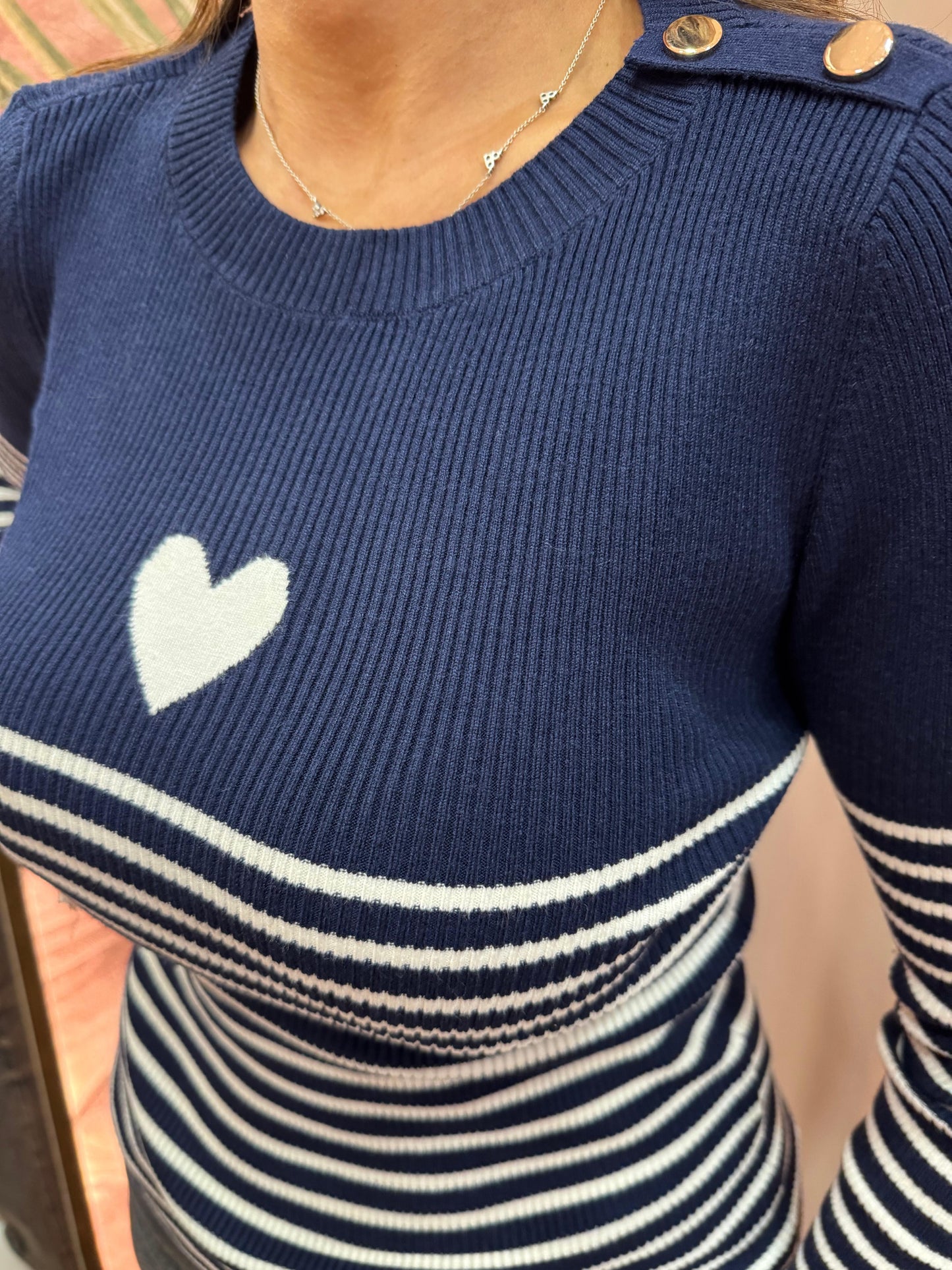 Maglia Navy Cuore