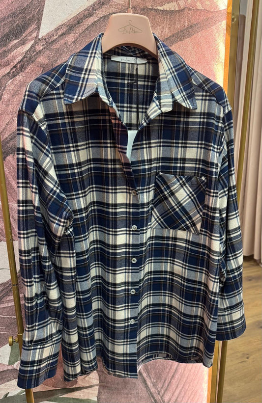 Camicia in check Blu