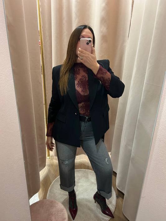 Maglia Pizzo Bordeaux