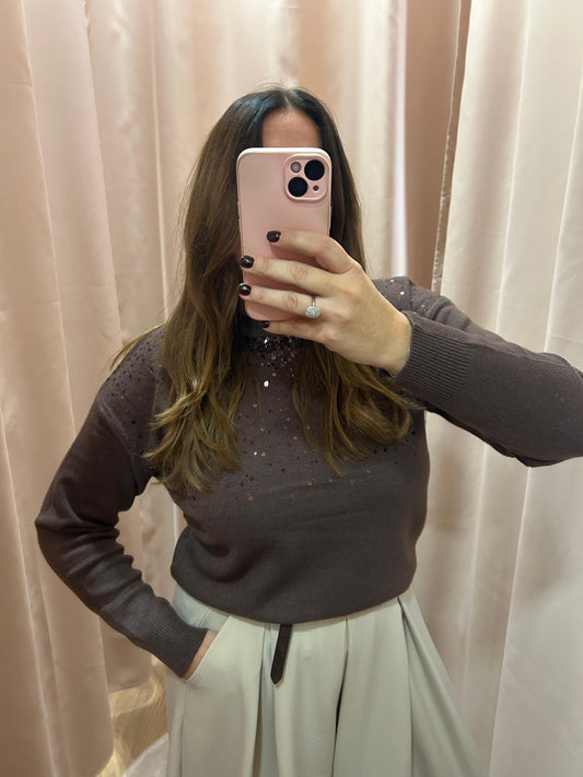 Maglia Luxe Paillettes