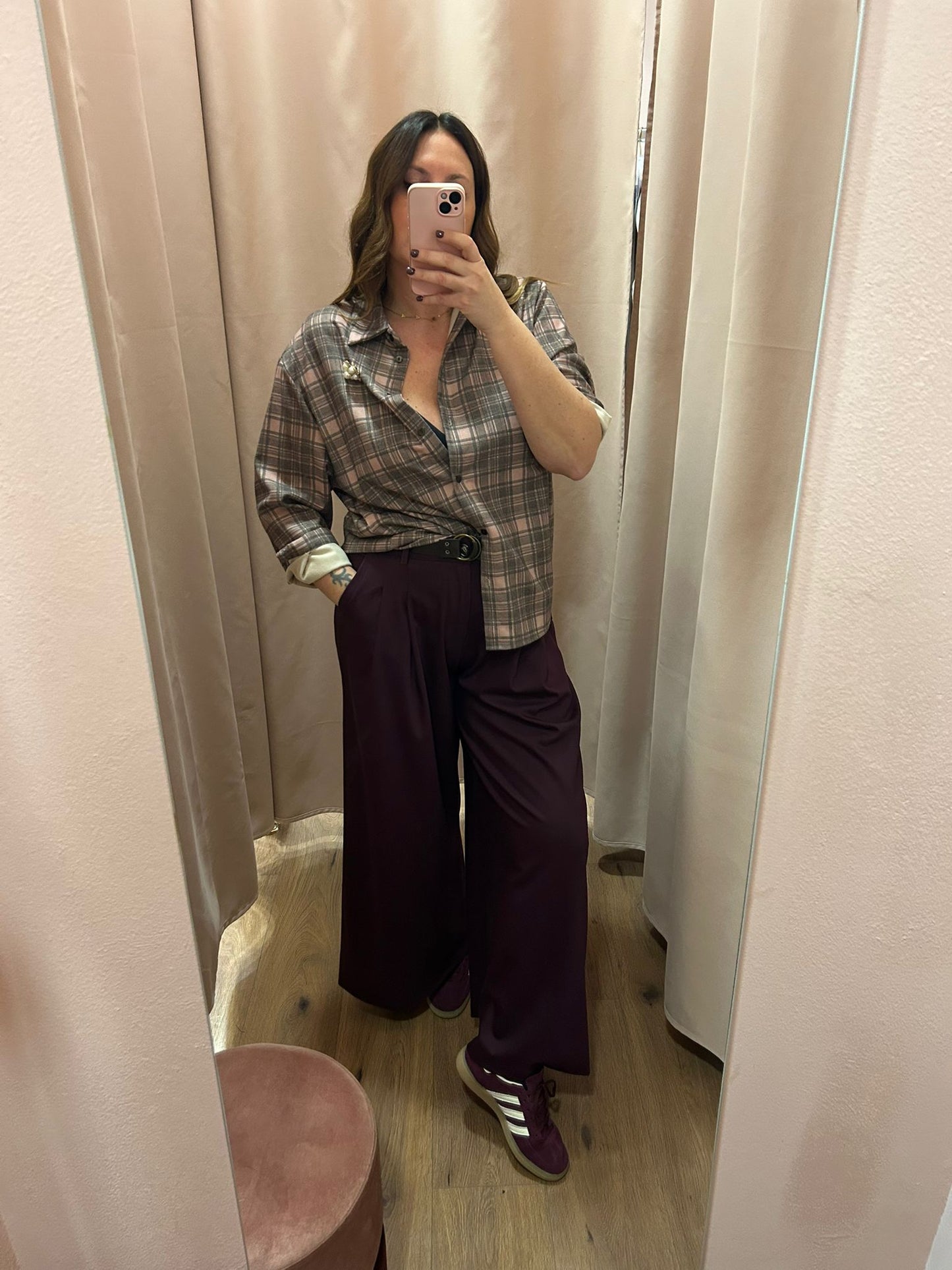 Camicia over Check RosaPiro