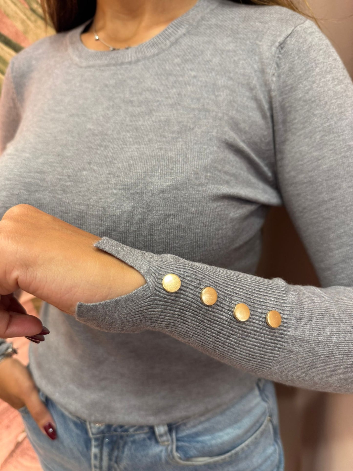 Maglia Slim Bottoncini